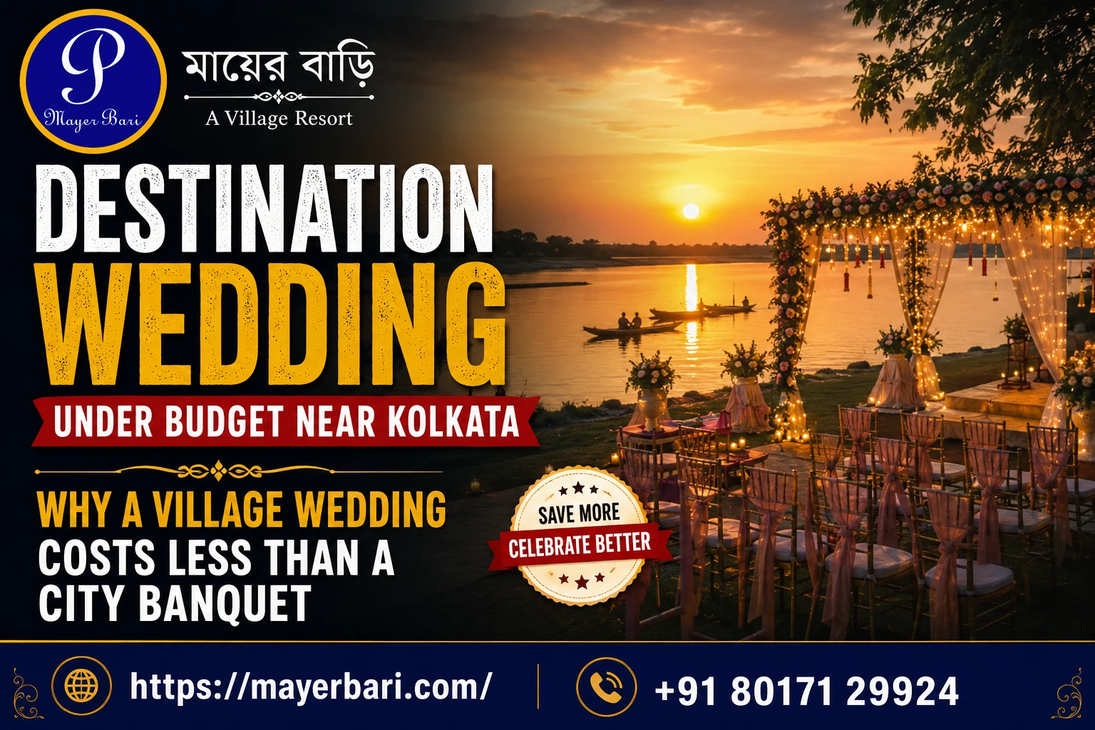 Destination Wedding Under Budget Near Kolkata: Why a Village Wedding Costs Less Than a City Banquet